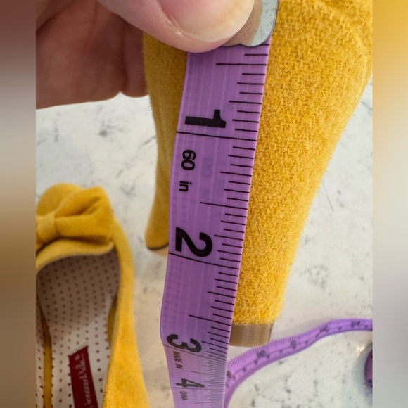 BAIT but another innocent tale Shoes Vintage Heels Bow Yellow Women’s Sz 6 NEW - Picture 14 of 14